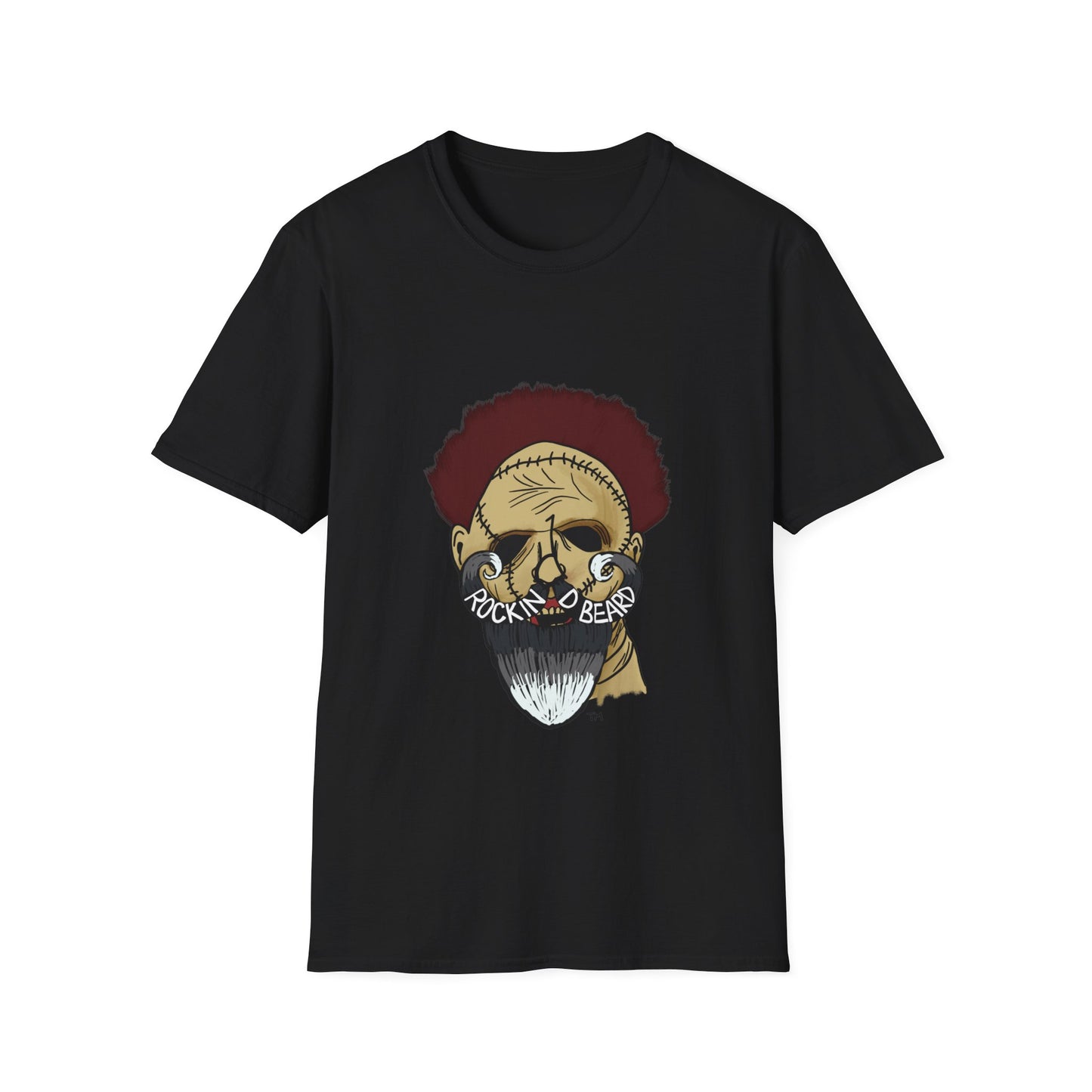 Leather Beard Unisex Softstyle T-Shirt - Rockin D Beard