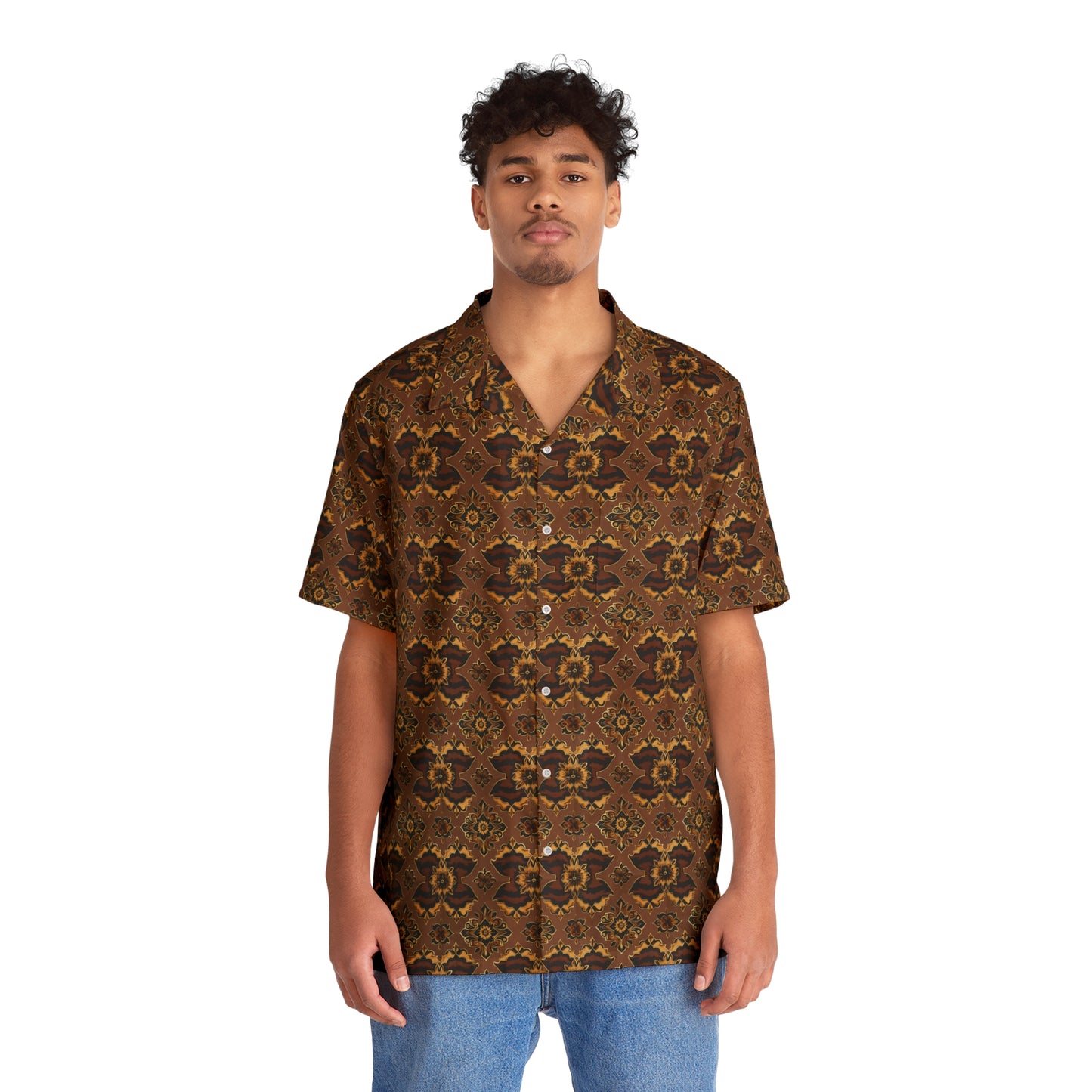 Men's Hawaiian Shirt (AOP) - Rockin D Beard