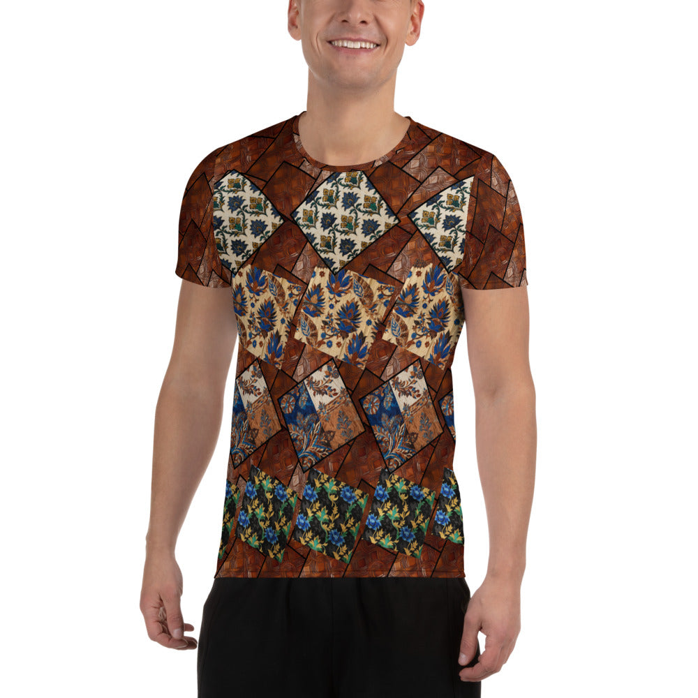 Remix All-Over Print Men's Athletic T-shirt - Rockin D Beard