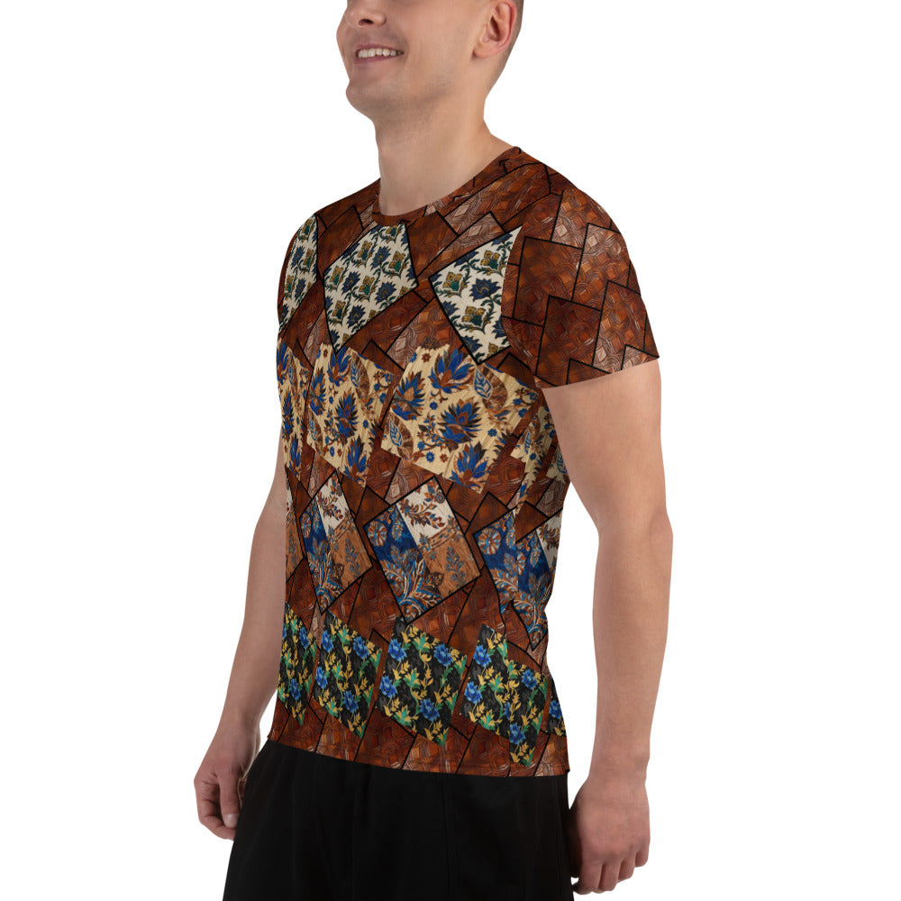 Remix All-Over Print Men's Athletic T-shirt - Rockin D Beard