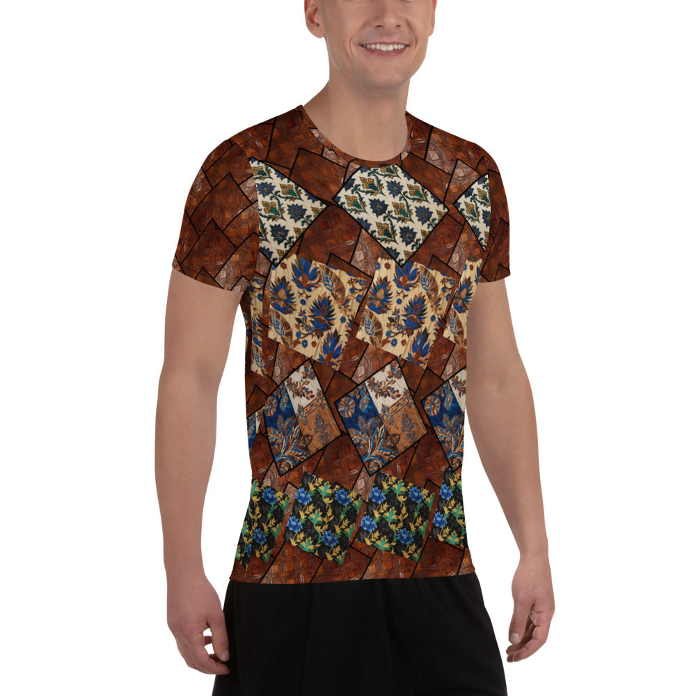 Remix All-Over Print Men's Athletic T-shirt - Rockin D Beard