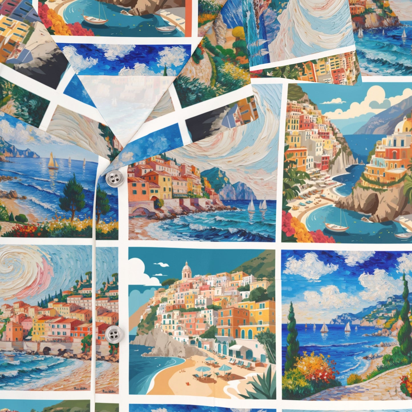 Men's Hawaiian Shirt Positano - Rockin D Beard