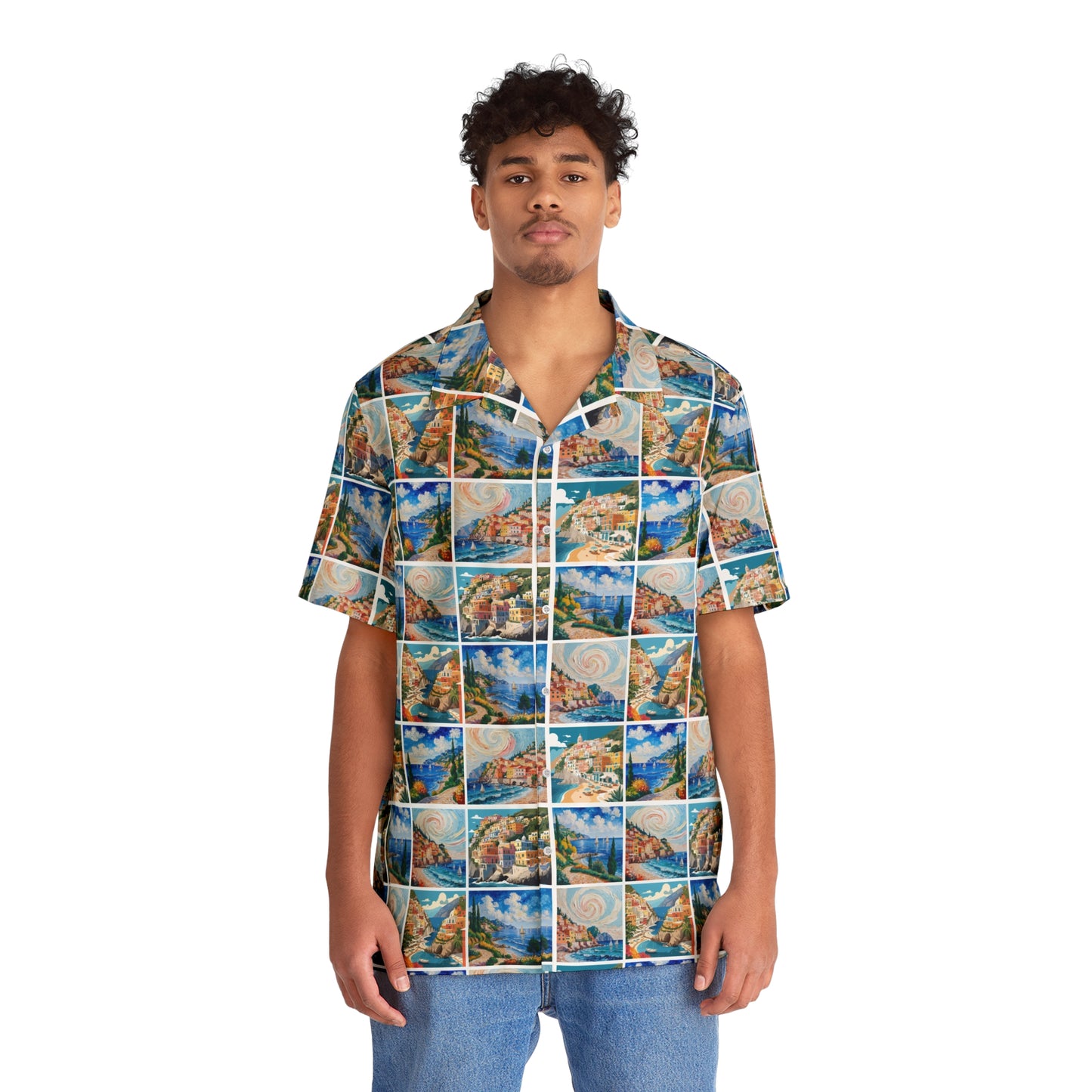 Men's Hawaiian Shirt Positano - Rockin D Beard