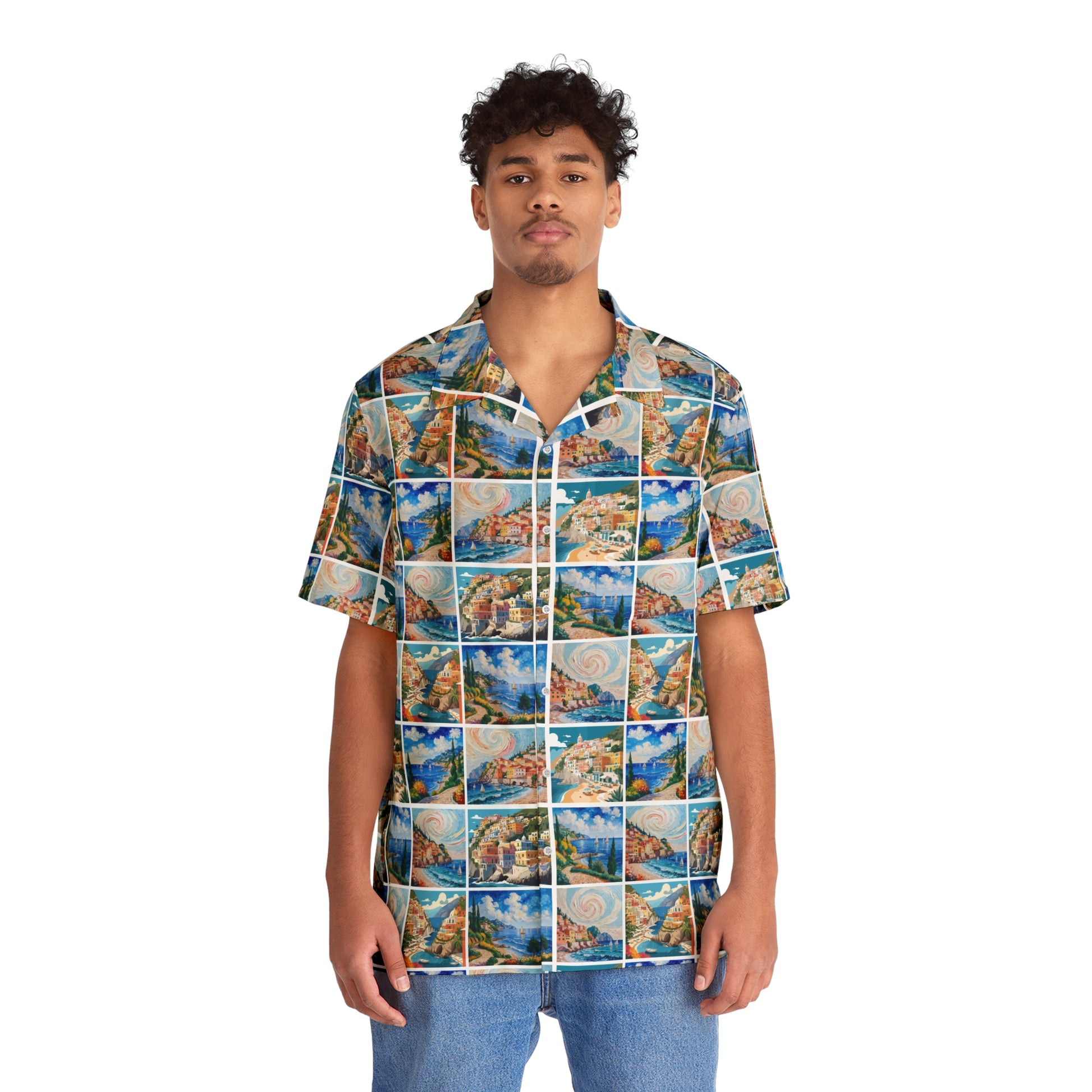 Men's Hawaiian Shirt Positano - Rockin D Beard